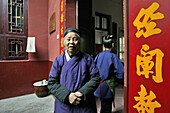 Zwei Nonnen, Nonnenkloster Huangting, Heng Shan Süd, Provinz Hunan, China, Asien