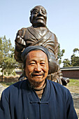cast iron statues of guardians, Taoist Zhong Yue Temple, Taoist Buddhist mountain, Song Shan, Henan province, China, Asia