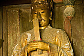 Statue der Gottheit Zhen Wu, Tempel, Klosterstadt auf dem Gipfel des Wudang Shan, daoistischer Berg in der Provinz Hubei, Gipfel 1613 Meter, Geburtsort des Taichi, China, Asien, UNESCO Weltkulturerbe
