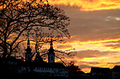 Silhouette vo Strahov Kloster, Kleines Viertel, Mala Strana, Prag, Tschechien
