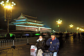 Palace of the Emperor, forbidden city, cyclists, Beijing, China