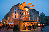 Christmas market, Dresden, Saxony, Germany