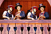 Figures of the Hornberger Uhrenspiele, Black Forest, Baden-Wuerttemberg, Germany