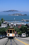 Straßenbahn auf Hyde Street, San Francisco, Kalifornien, USA