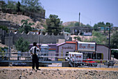 Mexikaner versucht über den Rio Grande illegal auszuwandern, El Paso & Ciudad Juarez, (Mexico), El Paso, Texas, USA