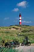 lighthouse, dunes, Amrum Island, northfriesian Islands, Schleswig-Holstein, Germany