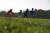 Kinder laufen um die Wette, Kindergeburstag