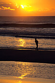 Fisherman at Sunrise, Fraser Island, Queensland, Australia