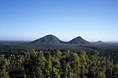 Tunbubudla, The Twins Mountains, Glasshouse Mountains National Park, near Beerburrum, Queensland, Australia