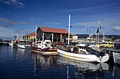 Fishing Boats and Mures Fish Centre, Hobart, Tasmania, Australia