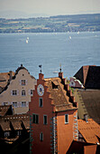 View of Meersburg and Lake Constance, Baden-Wurttemberg, Germany