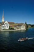 View of Stein am Rhein, Canton Schaffhausen, Switzerland