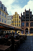 Stralsund, Marktplatz mit Wulflamhaus, Mecklenburg-Vorpommern, Deutschland, Europa