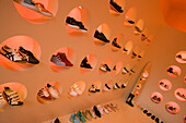 Part of the exclusive shoe shop of shoe designer Könix, Zurich, Canton Zurich, Switzerland