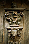 A close up of a door in Altdorf, Frankenalb, Franconia, Bavaria, Germany