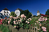 Nunnery garden, Frauenchiemsee, Lake Chiemsee, Chiemgau, Bavaria, Germany