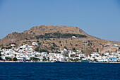 Approaching Skala, Patmos, Dodecanese Islands, Greece