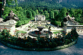 View of Linderhof Palace, Allgaeu, Bavaria, Germany, Europe