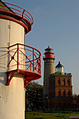 Lighthouses at Kap Arkona on the Island of Ruegen, Mecklenburg-Pomerania, Germany, Europe
