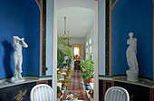Schloss Kittendorf bei Stavenhagen, kleiner Salon am Ende der Orangerie, Mecklenburg-Vorpommern, Deutschland, Europa