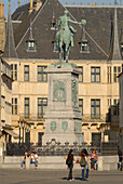 Luxemburg, Place Guillaume II,  Reiterstandbild Wilhelm II., Luxemburg, Europa