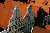 Hausgiebel der Altstadt, Große Petersgrube, Lübeck, Schleswig-Holstein, Deutschland