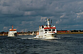 Ferry, Spiekeroog, East Frisia, Germany