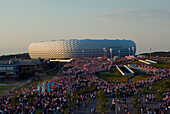 Allianz Arena, Fussballstadion, München, Muenchen, Bayern, Deutschland
