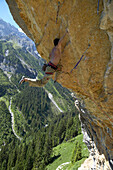 Man, Climber, Overhang, Gimmelwald, Lauterbrunnen, Switzerland