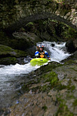 Man, Kajaker, Creek, Wildwater, Interlaken, Grisons, Switzerland