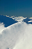 Snowy Mountains, Skiing Tracks, Falkertsee, Carinthia, Austria