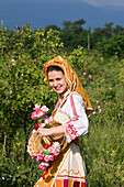 Rose picking girl, Rose Festival, Karlovo, Bulgaria