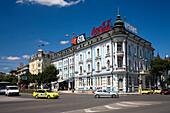 Street and building at Varna, Bulgaria, Europe