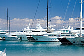 Marina with yachts, Palma, Majorca, Spain