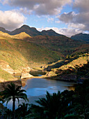 Stausee La Sorrueda bei Santa Lucia, Gran Canaria, Kanarische Inseln, Spanien, Europa