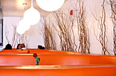 Ein modernes Restaurant, Left Bank Restaurant, Washington DC, Vereinigte Staaten von Amerika, USA