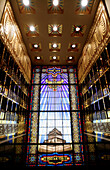Buntglassfenster, Scottish Rite Temple, Washington DC, Vereinigte Staaten von Amerika, USA