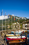 Hafen am Lago Maggiore, Ascona, Tessin, Schweiz