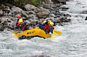 Rafting on River Lütschine, Interlaken, Bernese Oberland (highlands), Canton of Bern, Switzerland