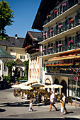 Hotel Schwarzes Rössl and Cafe Konditorei Wallner, St. Wolfgang, Upper Austria, Salzkammergut, Austria