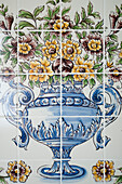 Bemalte Fliesen, Badezimmer, Hotel Casa Velha do Palheiro, Madeira, Portugal