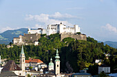 Hohensalzburg Fortress, largest, fully-preserved fortress in central Europe, Salzburg, Salzburg, Austria, Since 1996 historic centre of the city part of the UNESCO World Heritage Site