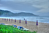 Beach during the low season in Phuket, Thailand, Asia