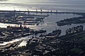 Sea port, Emden, East Frisia, Lower Saxony, Germany
