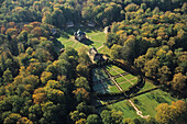 Luftbild Schloss Clemenswerth, Sögel, Niedersachsen, Jagdschloss