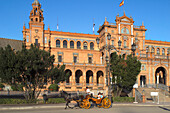 Platz Espana in Sevalla, Sevilla Andalusien