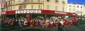 Terrace, Cafe Senenquier, St. Tropez, Cote d Azur, France