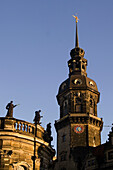 Deutschland, Dresden, Saxony, Thaetre square, castle, Court Church