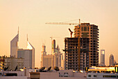 Türme, Silhouette,  Burj Dubai, Dubai Emirate