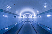 Historic tunnel Elbtunnel, Hamburg Germany